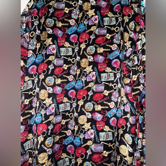 Rare Extremely Vintage Limited edition 1992 Nicole Miller Pure Silk Robe Large - Picture 5 of 6